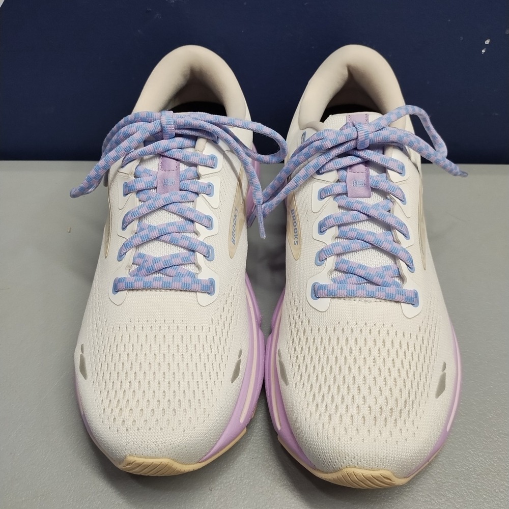 Brooks Women's Athletic Shoes in Cream and Purple - Picture 2 of 13